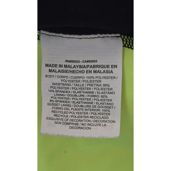 NIKE Dri-FIT 2 in 1 Running Shorts Women's Compression Liner black Yellow size M - Picture 5 of 6